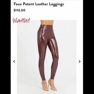 SPANX Faux Patent Leather Leggings